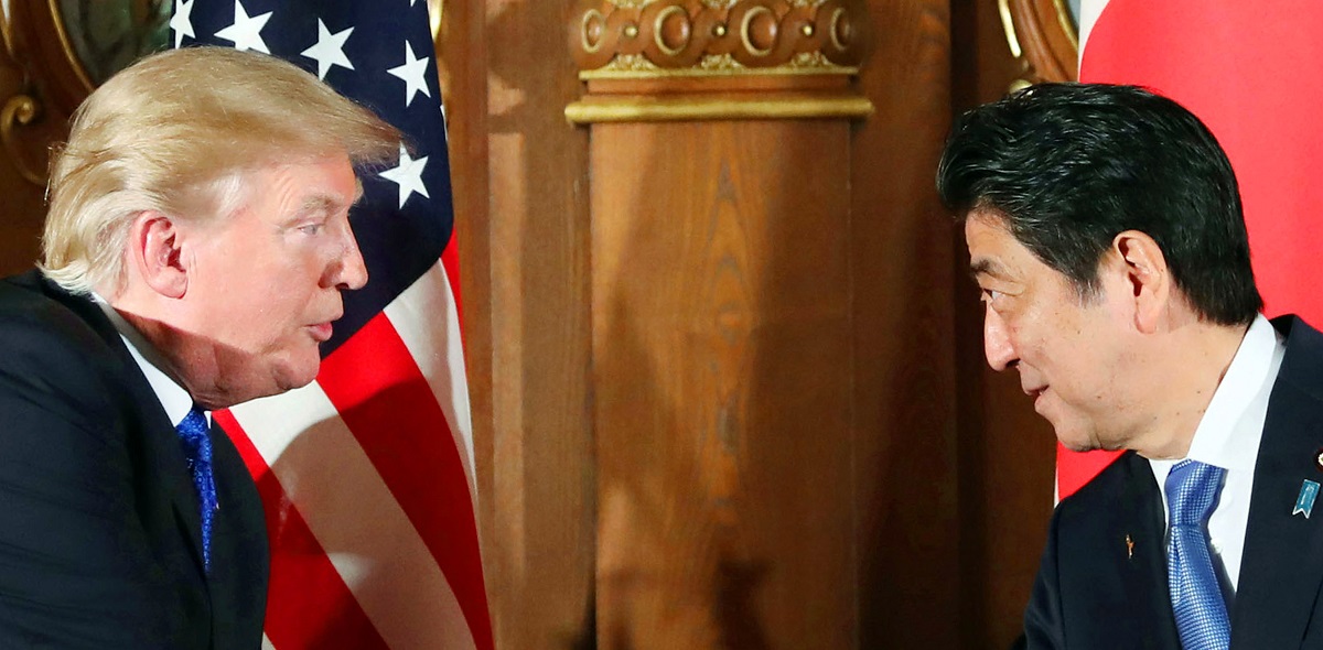 Shinzo Abe and Donald Trump